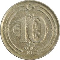 سکه 10 کروش 2014 جمهوری - AU55 - ترکیه