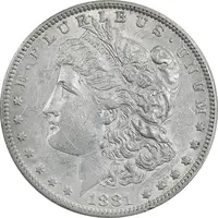 سکه یک دلار 1881O مورگان - AU55 - آمریکا