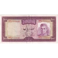 اسکناس 100 ریال (آموزگار - جهانشاهی) - تک - EF45 - محمد رضا شاه