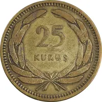 سکه 25 کروش 1956 جمهوری - EF40 - ترکیه