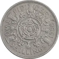 سکه 2 شیلینگ 1966 الیزابت دوم - EF45 - انگلستان