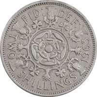 سکه 2 شیلینگ 1963 الیزابت دوم - EF45 - انگلستان