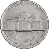 سکه 5 سنت 1975D جفرسون - AU55 - آمریکا