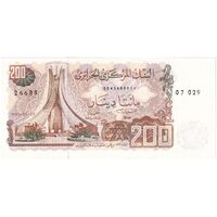 اسکناس 200 دینار 1983 جمهوری دموکراتیک خلق - تک - UNC65 - الجزایر