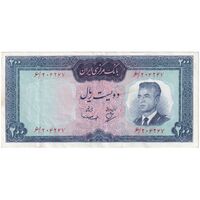 اسکناس 200 ریال (بهنیا - سمیعی) - تک - EF45 - محمد رضا شاه