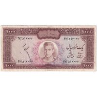 اسکناس 1000 ریال (آموزگار - فرمان فرماییان) - تک - VF30 - محمد رضا شاه