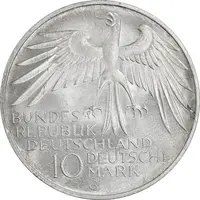 سکه 10 مارک 1972G المپیک مونیخ - MS64 - آلمان