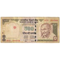 اسکناس 500 روپیه 2010 جمهوری - تک - VF20 - هند