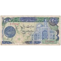 اسکناس 200 ریال (اردلان - مولوی) بدون فیلیگران - تک - VF30 - جمهوری اسلامی