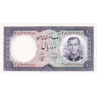 اسکناس 10 ریال 1340 - تک - AU58 - محمد رضا شاه اسکناس 10 ریال 1340 - تک - AU58 - محمد رضا شاه