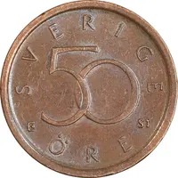 سکه 50 اوره 2006 کارل شانزدهم گوستاو - AU55 - سوئد