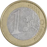 سکه 1 یورو 2002 جمهوری فدرال - EF45 - آلمان