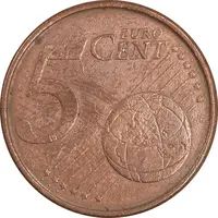 سکه 5 یورو سنت 2001 خوآن کارلوس یکم - EF45 - اسپانیا