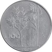 سکه 100 لیره 1979 جمهوری - AU50 - ایتالیا
