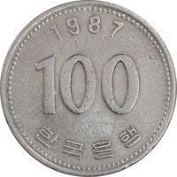 سکه 100 وون 1987 جمهوری - EF45 - کره جنوبی