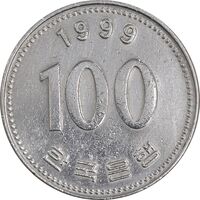 سکه 100 وون 1999 جمهوری - EF45 - کره جنوبی