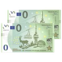 اسکناس 0 یورو بدون تاریخ (2023) - پارک حیات وحش برگنتس - جفت - UNC65 - اتریش اسکناس 0 یورو بدون تاریخ (2023) - پارک حیات وحش برگنتس - جفت - UNC65 - اتریش