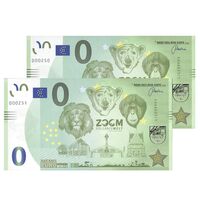 اسکناس 0 یورو بدون تاریخ(2020) جمهوری فدرال - باغ وحش دنیای شگفتی - جفت - UNC65 - آلمان اسکناس 0 یورو بدون تاریخ(2020) جمهوری فدرال - باغ وحش دنیای شگفتی - جفت - UNC65 - آلمان