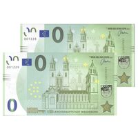 اسکناس 0 یورو بدون تاریخ جمهوری فدرال - ماگدبورگ  - جفت - UNC65 - آلمان اسکناس 0 یورو بدون تاریخ جمهوری فدرال - ماگدبورگ  - جفت - UNC65 - آلمان