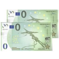 اسکناس 0 یورو بدون تاریخ (2020) - سد دریابند آفسلایت‌دیک - جفت - UNC65 - هلند