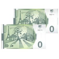 اسکناس 0 یورو بدون تاریخ جمهوری فدرال - دوناشینگن - جفت - UNC64 - آلمان اسکناس 0 یورو بدون تاریخ جمهوری فدرال - دوناشینگن - جفت - UNC64 - آلمان