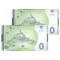 اسکناس 0 یورو بدون تاریخ(2024) - EAAC - ژاندارک و فرشته مقرب میکائیل مونت سن میشل - جفت - UNC65 - فرانسه اسکناس 0 یورو بدون تاریخ(2024) - EAAC - ژاندارک و فرشته مقرب میکائیل مونت سن میشل - جفت - UNC65 - فرانسه