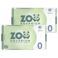 اسکناس 0 یورو بدون تاریخ - آکواریوم باغ وحش مادرید - جفت - UNC65 - اسپانیا
