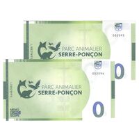 اسکناس 0 یورو بدون تاریخ - پارک حیوانات سر-پونچون - جفت - UNC65 - فرانسه