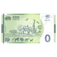 اسکناس 0 یورو بدون تاریخ - باغ وحش آمنویل-دایناسور - تک - UNC65 - فرانسه