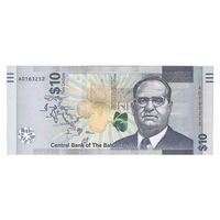 اسکناس 10 دلار 2022 الیزابت دوم - تک - UNC62 - باهاما