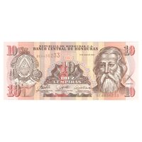 اسکناس 10 لمپیرا 2006 جمهوری - تک - UNC65 - هندوراس