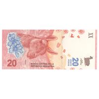 اسکناس 20 پزو بدون تاریخ (2017) جمهوری فدرال - FAS, MGM - تک - UNC65 - آرژانتین