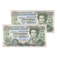 اسکناس 10 پوند 2011 الیزابت دوم - جفت - UNC62 - جزایر فالکلند
