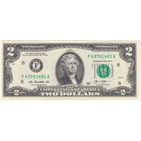 اسکناس 2 دلار 2013 جمهوری فدرال - F (آتلانتا) - تک - UNC62 - آمریکا