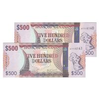 اسکناس 500 دلار بدون تاریخ (2018-2019) جمهوری -  Dr. Bobind Ganga & Winston Jordan. - جفت - UNC64 - گویان