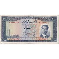 اسکناس 200 ریال 1330 - تک - EF40 - محمد رضا شاه