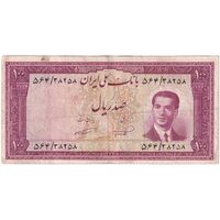 اسکناس 100 ریال کراواتی 1332 - تک - EF40 - محمد رضا شاه