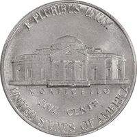 سکه 5 سنت 1989D جفرسون - MS61 - آمریکا