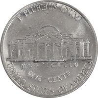 سکه 5 سنت 1989D جفرسون - AU58 - آمریکا