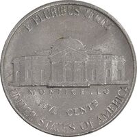 سکه 5 سنت 1991D جفرسون - AU58 - آمریکا