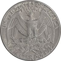 سکه کوارتر دلار 1986D واشنگتن - AU58 - آمریکا