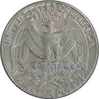 سکه کوارتر دلار 1986D واشنگتن - AU58 - آمریکا