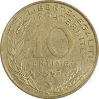 سکه 10 سانتیم 1993 جمهوری کنونی - ماریان - AU55 - فرانسه
