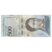 اسکناس 500 بولیوار 2017 جمهوری بولیواری - تک - UNC63 - ونزوئلا