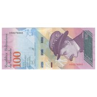 اسکناس 100 بولیوار 2018 جمهوری بولیواری - تک - UNC63 - ونزوئلا