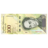 اسکناس 100 بولیوار 2017 جمهوری بولیواری - تک - UNC63 - ونزوئلا