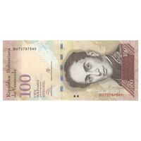 اسکناس 100 بولیوار 2013 جمهوری بولیواری - تک - UNC63 - ونزوئلا