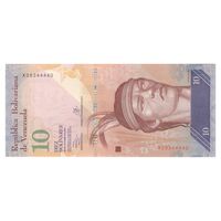 اسکناس 10 بولیوار 2013 جمهوری بولیواری - تک - UNC64 - ونزوئلا