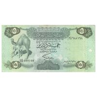 اسکناس 5 دینار بدون تاریخ (1980) جماهیریه - RAM - تک - VF35 - لیبی