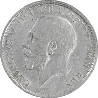 سکه 1/2 کرون 1918 جرج پنجم - AU55 - انگلستان